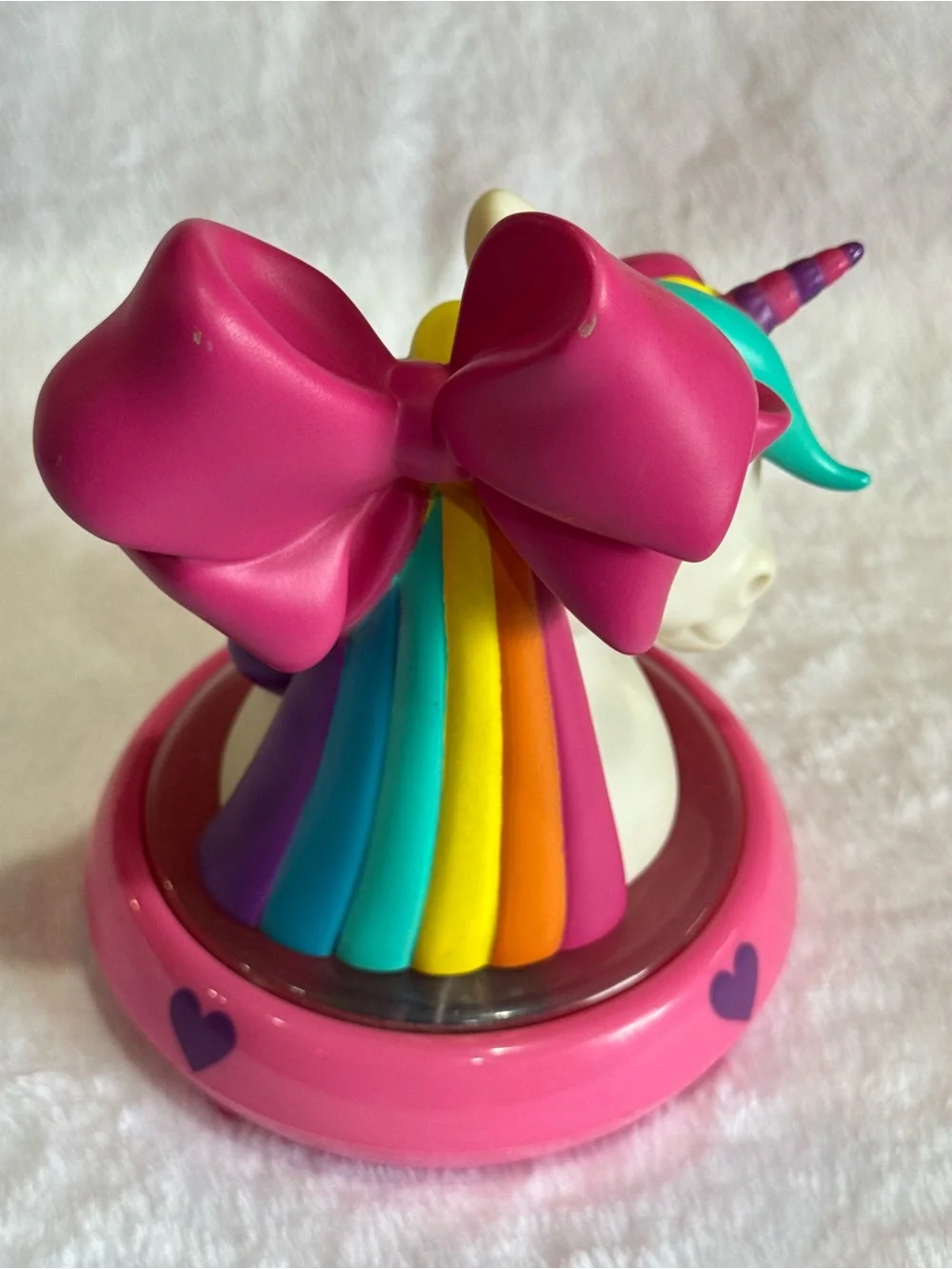 Jojo Siwa Pink & Teal Unicorn Night Light with Rainbow Mane